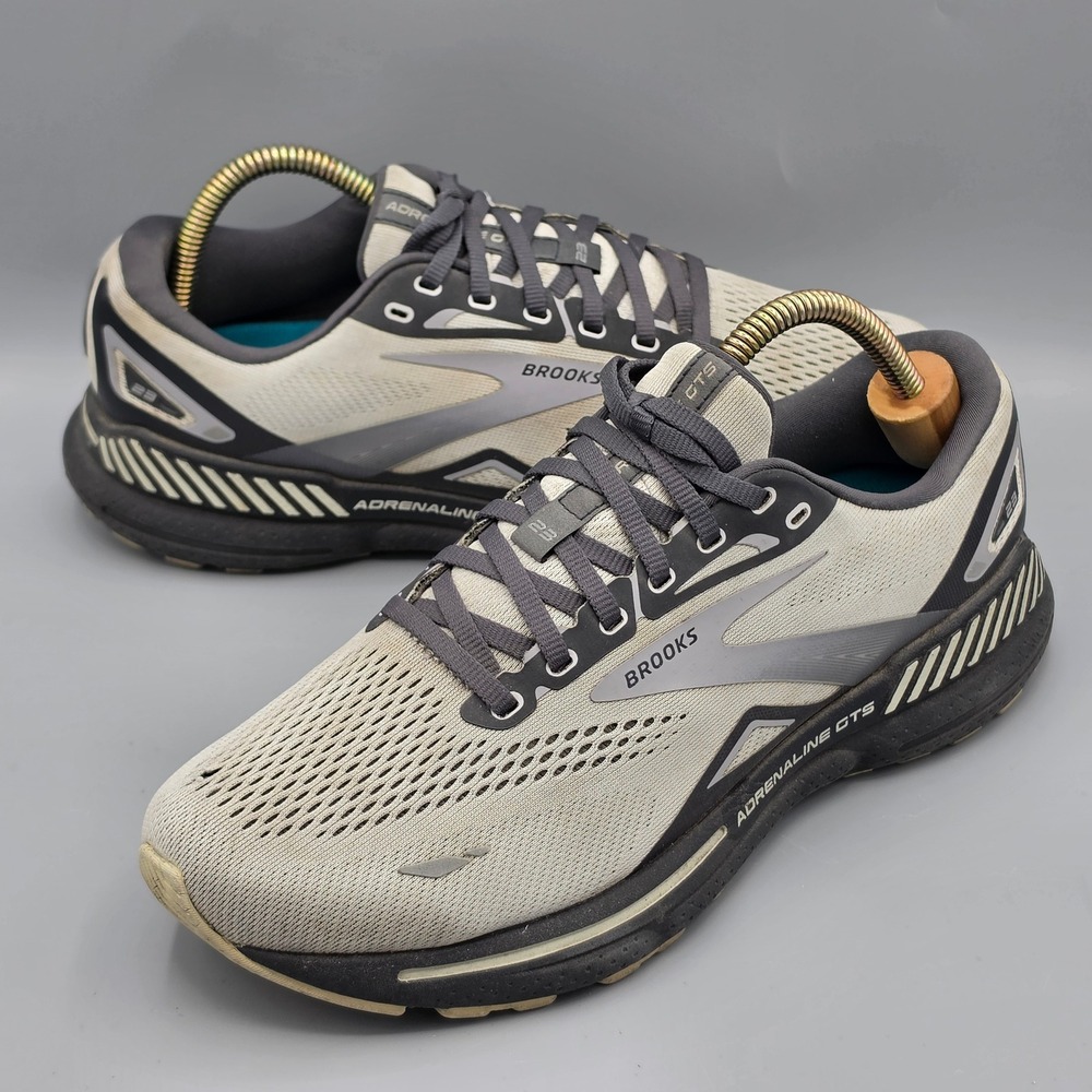 Brooks Running Shoes Mens 8.5 Wide Gray Adrenaline GTS 23 Stability Sneakers